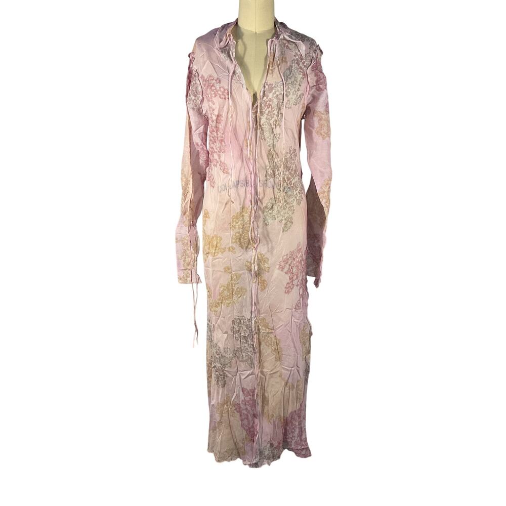 Acne Studios Sheer Pink Daftan Dress Size 40 EU / 8 US - Picture 2 of 6